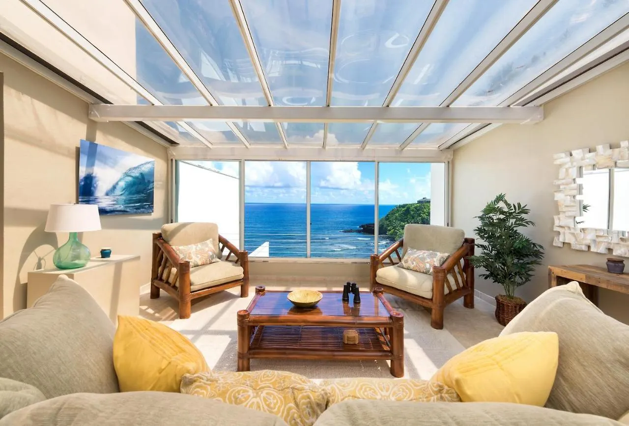Puu Poa Ocean Bluff Condo, Incredible Views, Walk To Beaches, Pool & Tennis Princeville